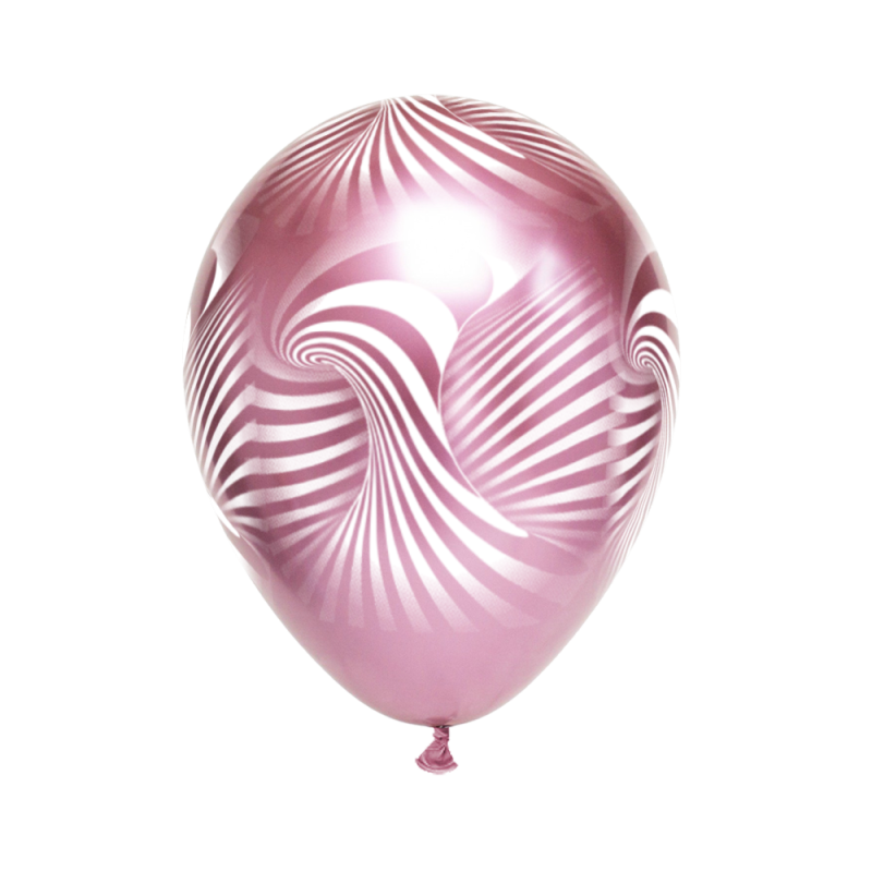 2 Mirror Tornado Latexballon 90 cm ø  Rosegold