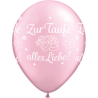 Zur Taufe alles Liebe 28 cm ø Qualatex