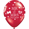 Mr &  Mrs   28 cm ø Qualatex