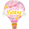 Folien-Ballon Welcome Baby  Girl