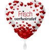 Frisch verheiratet  mit Herzen Jumbo Folienballon