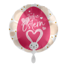 Frohe Ostern Loving Bunny Folienballon