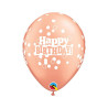 Happy Birthday  28 cm ø rose gold Latexballon