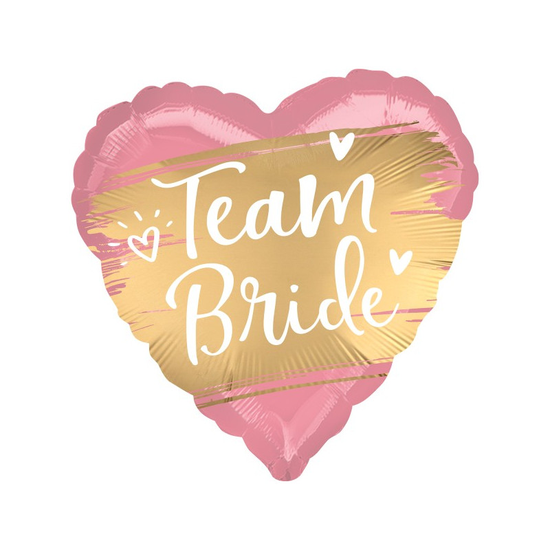 Satin Gold Team Bride Folienballon