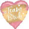 Satin Gold Team Bride Folienballon