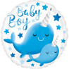 Narwhal Baby Boy  Folienballon