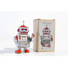 Leader Roboter, 10cm, silber/rot