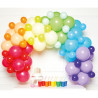 DIY Girlande Regenbogen 78 Ballons 4 m