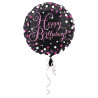 Happy Birthday "Hologram" pink Folienballon